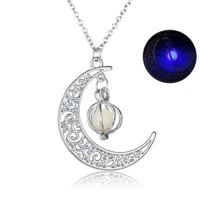 Natural Glowing Moon Necklace