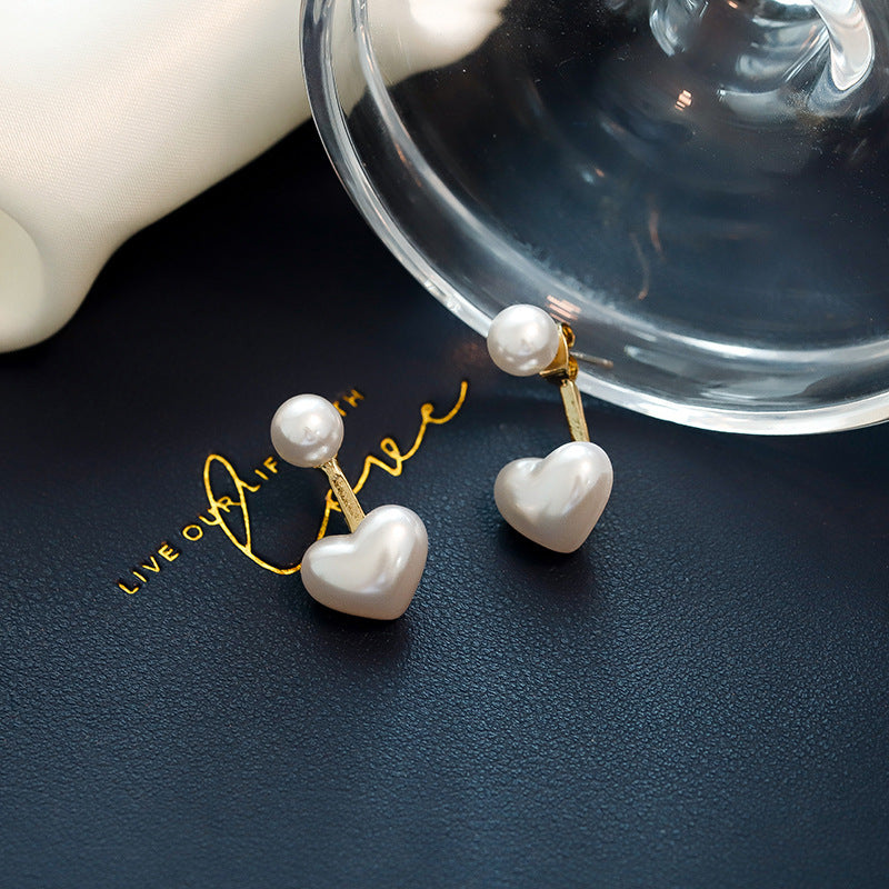 Love You Pearl Stud Earrings