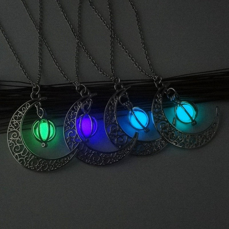 Natural Glowing Moon Necklace