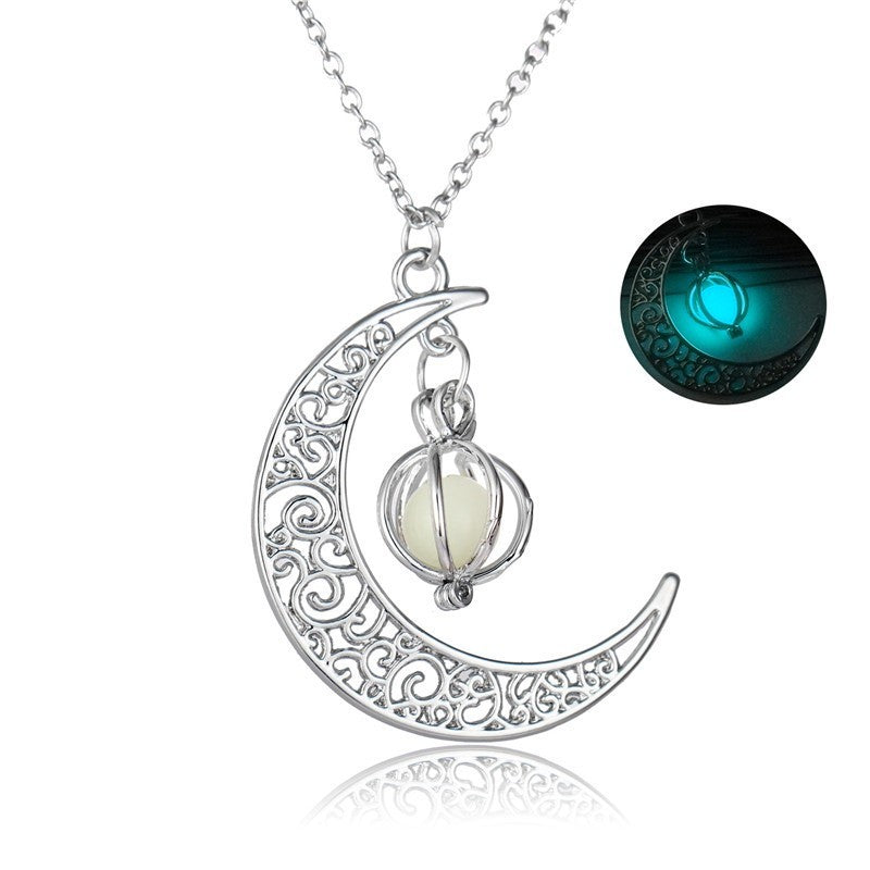 Natural Glowing Moon Necklace