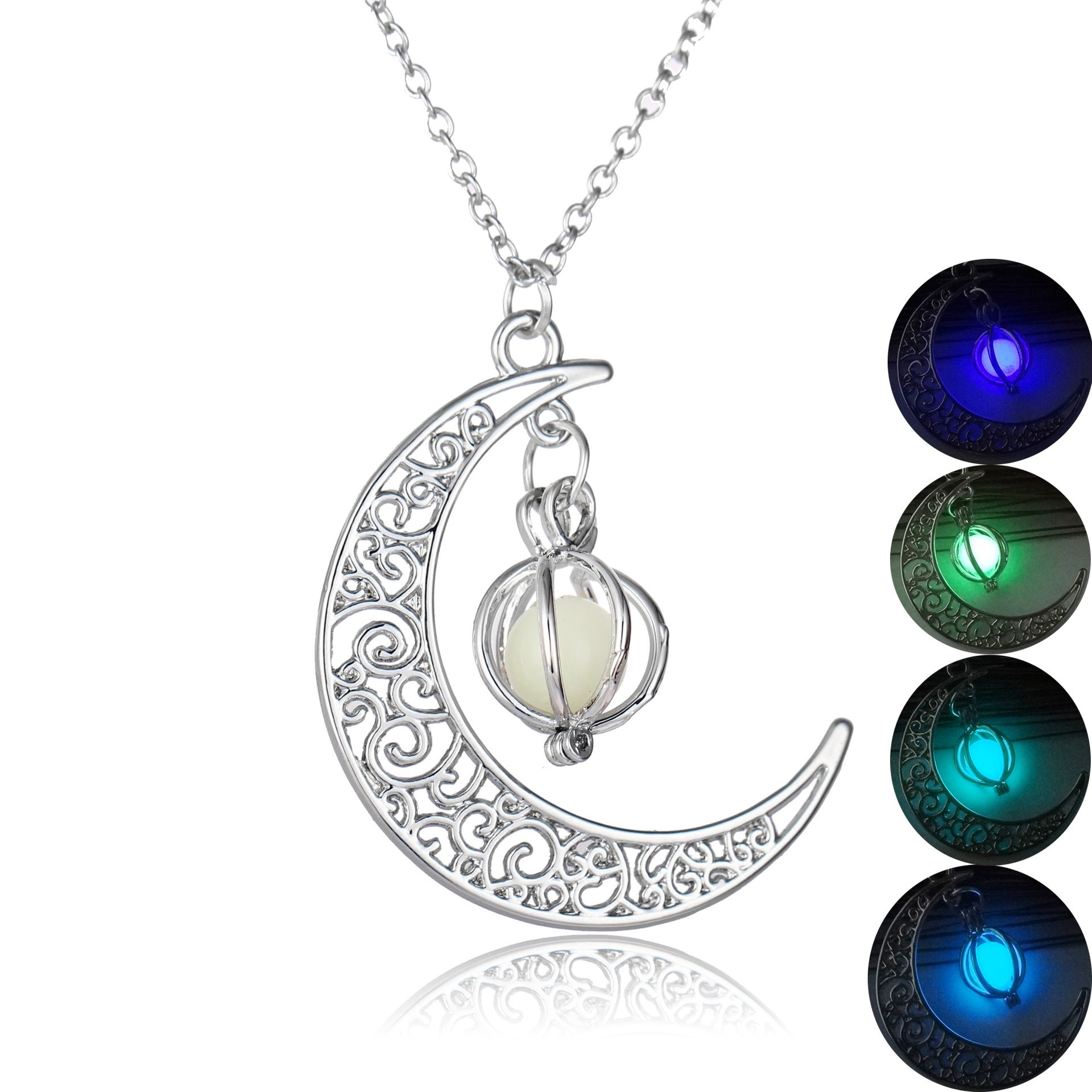 Natural Glowing Moon Necklace