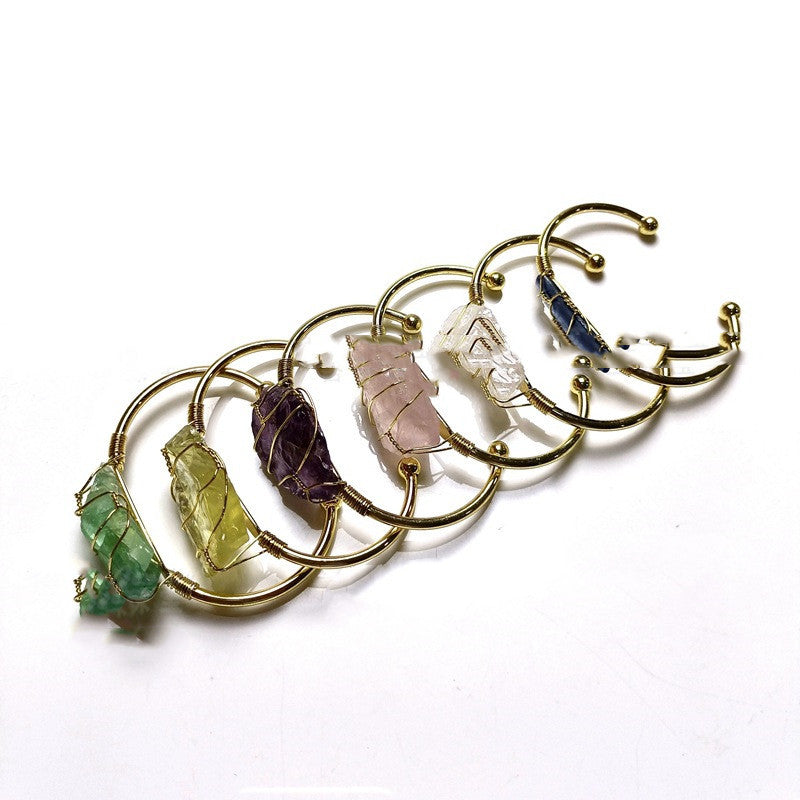 Crystal Stone Winding Bracelet